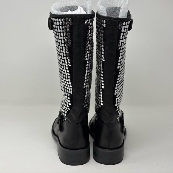 Anthropologie Vicenza Studded Moto Boots New in Box Size 7 - Picture 7 of 13